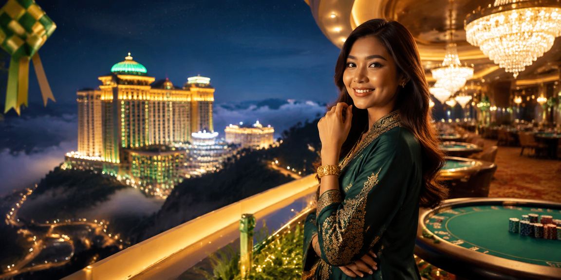 Suasana kasino hiburan Genting Highlands semasa Hari Raya Malaysia